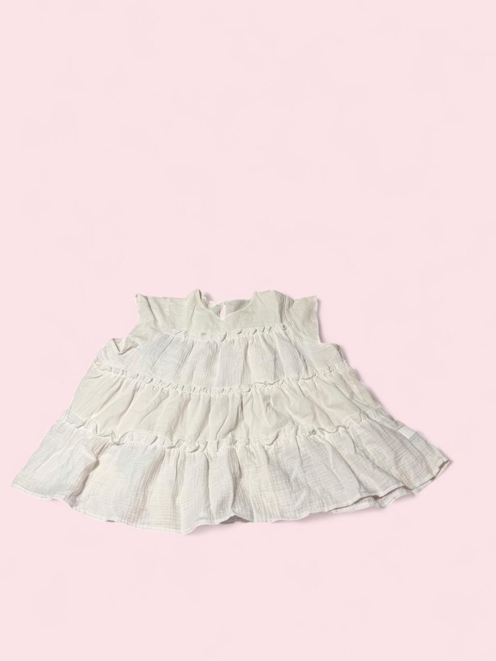 Women’s White Tiered Ruffle Blouse